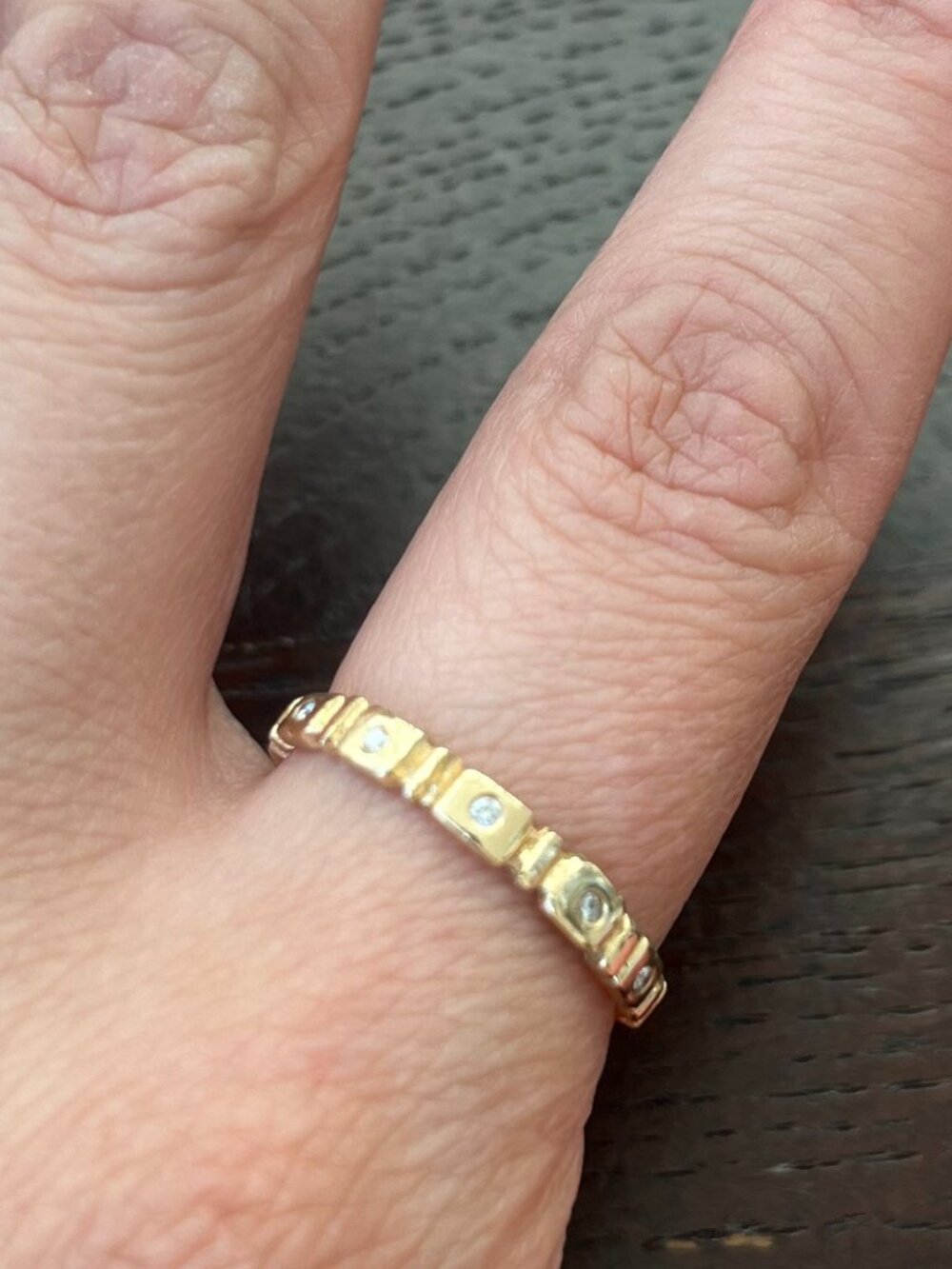 Jane Pope Squares Eternity Band